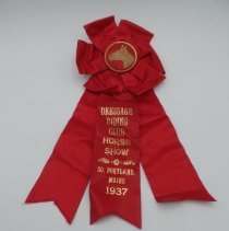 1937 prize ribbon, T-Ledge Stables