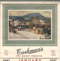 1947 Cushman's Bakery  calendar