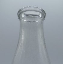 F.L. Prout, one quart embossed milk bottle