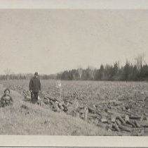 Logs floating down the Androscoggin River, Berlin, NH