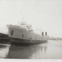 Kosmos V, docked at South Portland, Maine, 1956