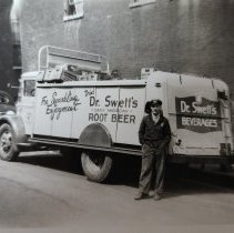 Delivery truck, Dr. Swett's root beer