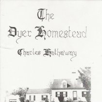 The Dyer Homestead, cover page