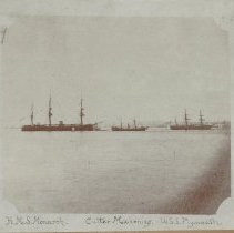 H.M.S. Monarch, the Cutter Mahoning and the U.S.S. Plymouth