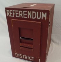 Ballot box from District 1, South Portland, Maine