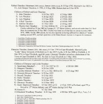 Thrasher family genealogy