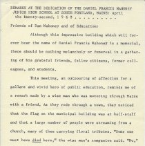 Remarks at 1968 dedication of Mahoney Junior High