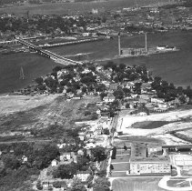 Aerial image, Knightville and Mill Creek, 1947