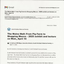 A Window on the Past, April 11, 2025