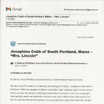 A Window on the Past, June 13, 2025