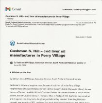 A Window on the Past, June 20, 2025