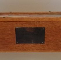 Commemorative christening bottle, SS Sumner I. Kimball