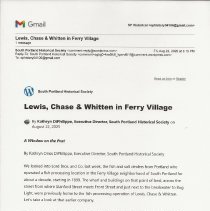 A Window on the Past, August 22, 2025