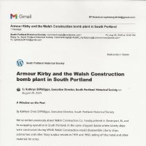 A Window on the Past, August 29, 2025