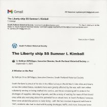 A Window on the Past, September 5, 2025