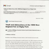 A Window on the Past, September 12, 2025