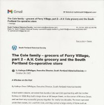 A Window on the Past, October 24, 2025