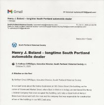 A Window on the Past, October 31, 2025