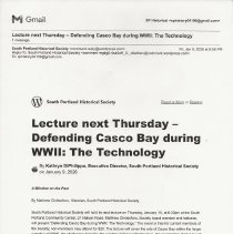 A Window on the Past, January 9, 2026