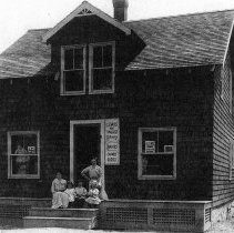 Lillian Cheney's store, 1092 Broadway (Lillian on left)