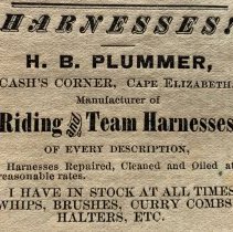 Horace B. Plummer, 1882 advertisement