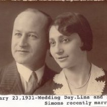 Ben and Lina Simons, 1931