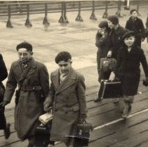 Werner Michel, holding camera, Hamburg, 1937