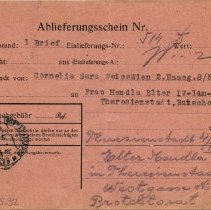 Postcard from Hendla Elter to Cornelia Weiss