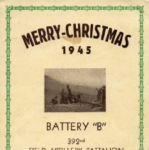 Margol, Christmas Menu, 1945, Cover