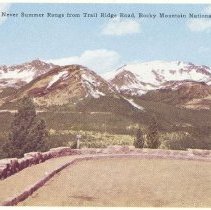 15842. Never Summer Range from Trail Ridge Road, Rocky Mountain National Park