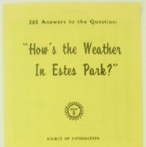 365 Answers to the Question: "How's the Weather in Estes Park"