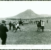 First Plane Lands in Estes - 1919