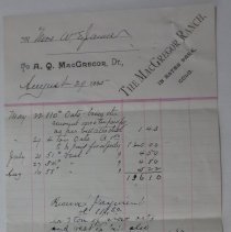 Bill to Mrs W. E. James