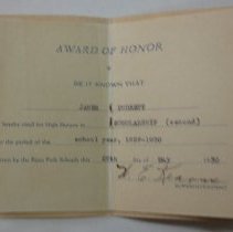 Certificate, Achievement