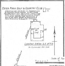 June 1926 Map Estes Park Golf And Country Club