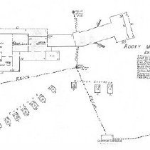 June 1926 Map Rocky Mountain Lodges