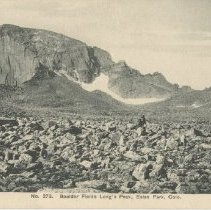 No. 273 Boulder Fields Long's (sic) Peak, Estes Park, Colo.