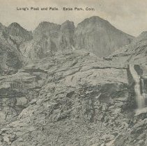 Long's (sic) Peak and Falls, Estes Park, Colo.