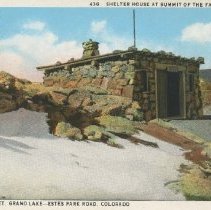 436 Shelter House at Summit of the Fall River Road.  Alt. 11,797 Feet, Grand Lake - Estes Park Road, Colorado.
