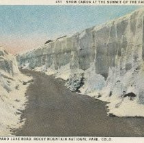 451 Snow Canon at the Summit of the Fall River Road.  Estes Park - Grand Lake Road, Rocky Mountain National Park, Colo.