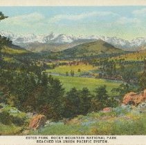 Estes Park, Rocky Mountain National Park. Reached Via Union Pacific System.
