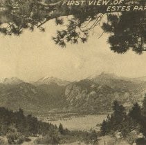 First View of Estes Park, Colo.