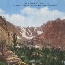 Pack Train to Loch Vale in Rocky Mountain National Park, Colorado