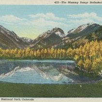 412 - The Mummy Range Reflected in Sheep Lake Rocky Mountain National Park, Colorado