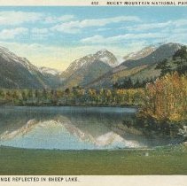412 Rocky Mountain National Park, Colorado. The Mummy Range Reflected in Sheep Lake