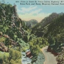 484 - Vista in South St. Vrain Canon, Highway #7 to Allens Park, Estes Park, and Rocky Mountain National Park, Colorado