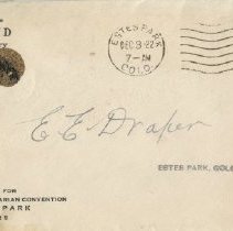 Envelope from H.B. Boyd to E.E. Draper