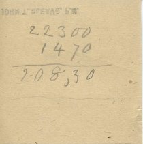 Paper stamped John T. Cleave, P.M.