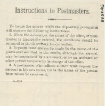 Receipt from John Cleave, postmaster