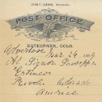 Memo from Postmaster Cleave re: dead letters